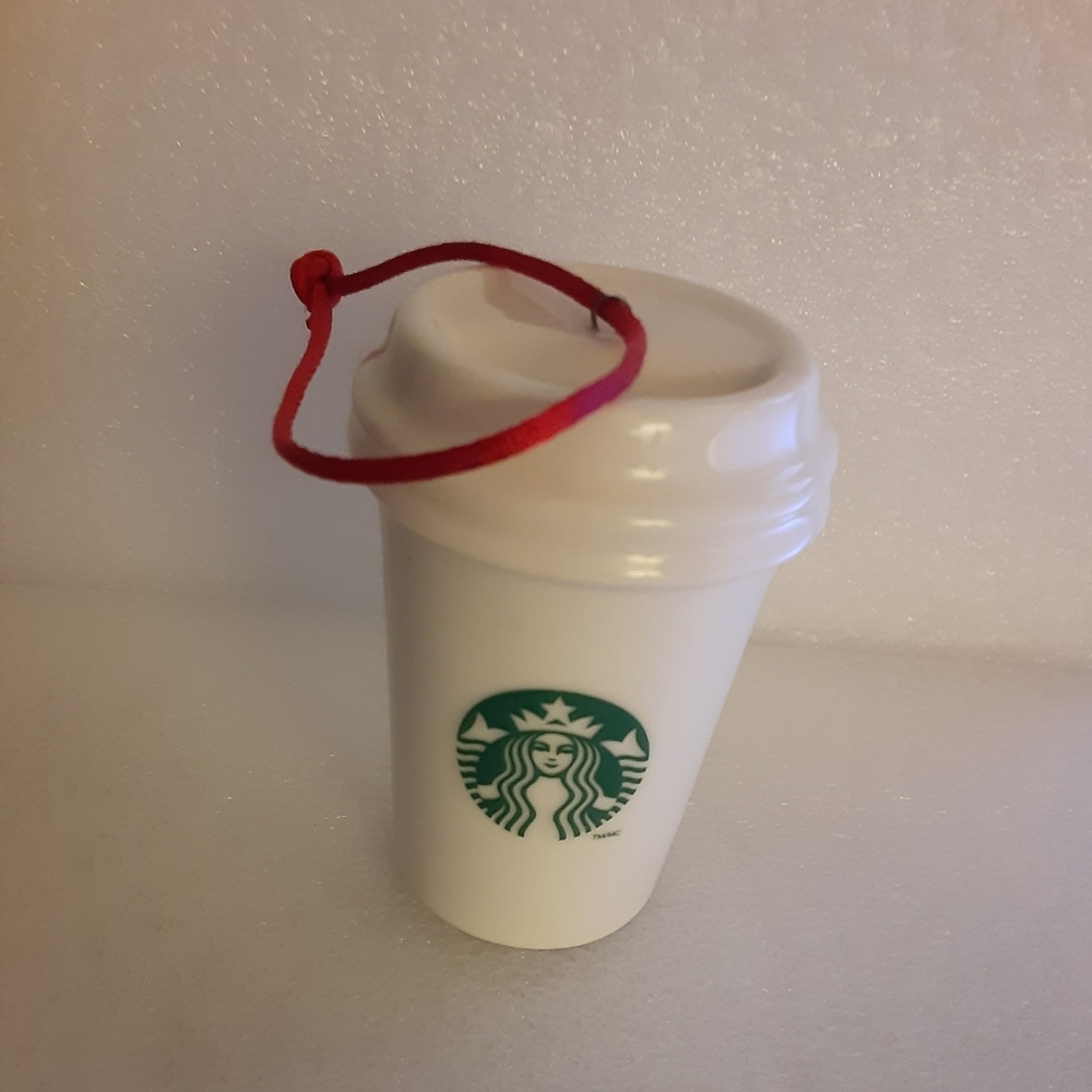 Starbucks 2014 White Green Logo Siren Ornament